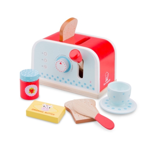 New Classic Toys Toaster Red with Blue